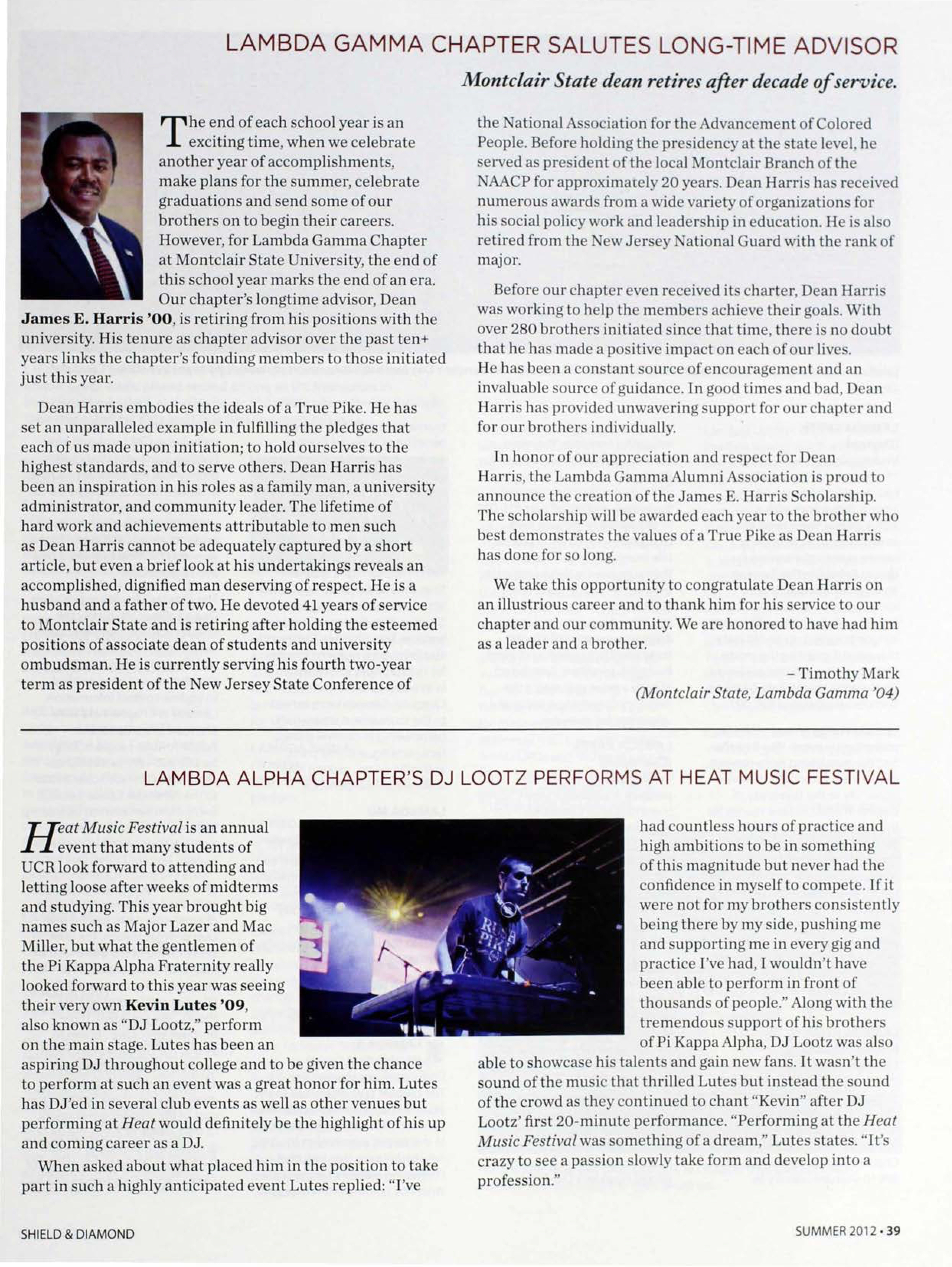 Lambda Alpha Chapter's DJ Lootz Performs At Heat Music Festival